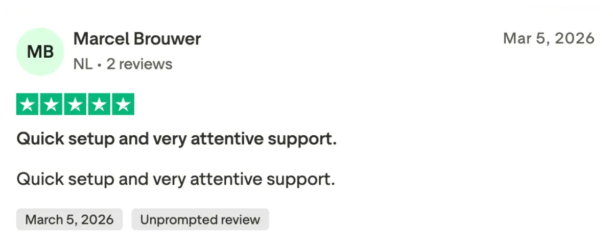 Trustpilot klantbeoordeling 6 voor OMNIPTV